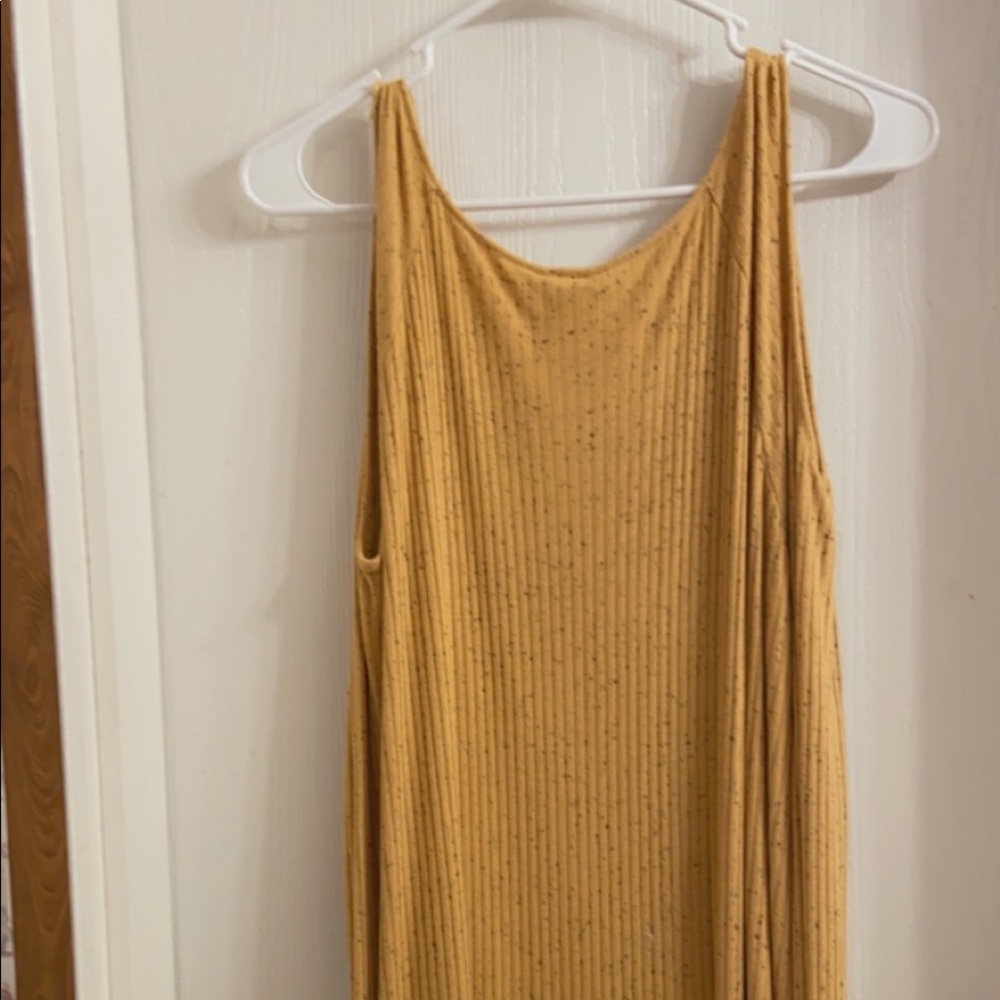 Yellow open shoulder long sleeve size xl